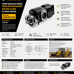 Pompă servocontrol JCB 4CX profesională