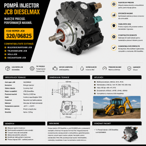 Componentă injecție motor JCB DieselMax