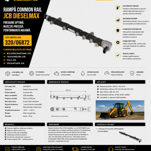 Rampă injecție combustibil pentru utilaje JCB