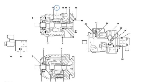 Pompa hidraulica buldo Volvo