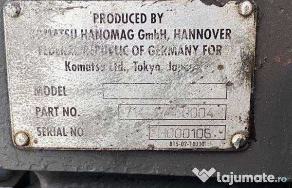 Cutie komatsu wa 430-6 714-17-30004 second