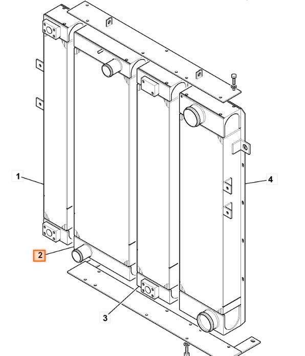 Radiator racire vola JCB