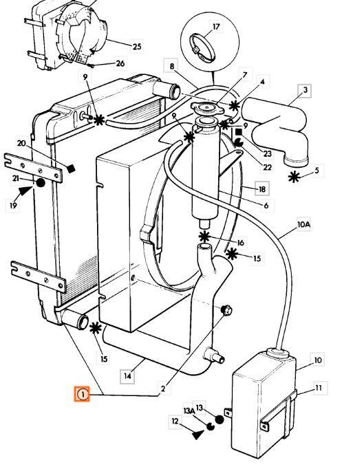 Radiator JCB