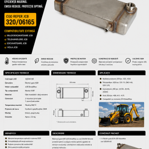 Racitor gaze EGR pentru utilaje JCB
