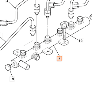 Rampa inalta presiune JCB Common Rail 02/912335