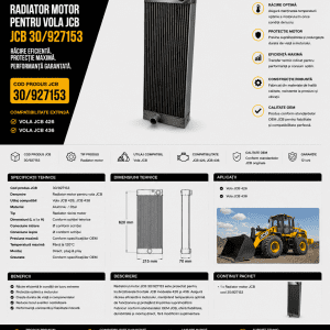 Răcitor pentru vola JCB 426 și 436
