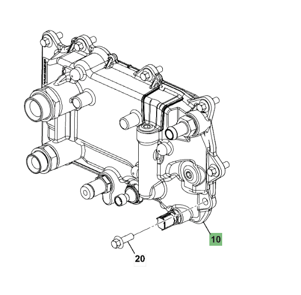 Termoflot ulei motor JCB 320/A4262