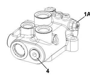 Supapa hidraulica buldoexcavator JCB 333/D1152