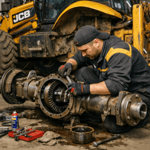 Reparație Punte Buldoexcavator JCB