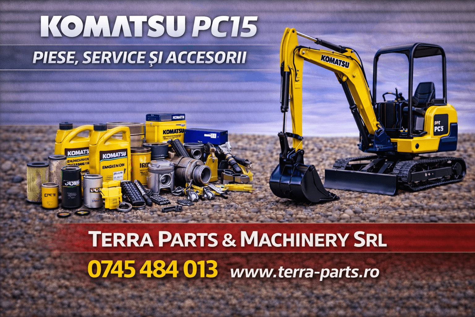 Piese de schimb Komatsu PC15 – Miniexcavator Komatsu