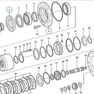Flanșă Butuc Excavator Volvo EW140 – VOE11706841