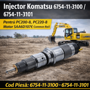 injector motor Komatsu SAA6D107E Common Rail