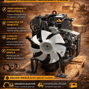 motor nou Yanmar 3TNV88-ESIKS pentru utilaje compacte și generatoare