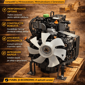 motor diesel Yanmar 3TNM68 miniincarcator