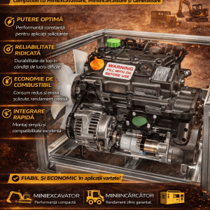 motor diesel Yanmar 3TNV70 miniincarcator