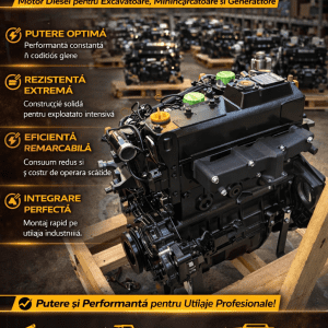 motor YANMAR 4TNV94 pentru generatoare și utilaje construcții