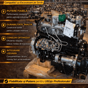 Motor nou ISUZU 4JG1 pentru excavatoare pe șenile