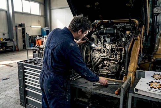 Reparații rapide și eficiente la motoare buldoexcavator Caterpillar