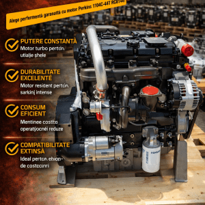 motor diesel Perkins buldoexcavator