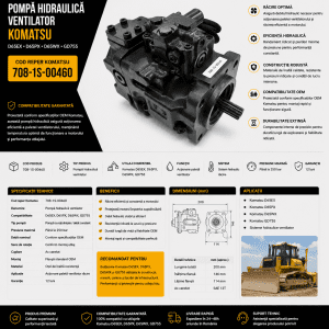 Pompă răcire buldozer Komatsu 708-1S-00460