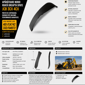 Aripă roată spate pentru buldoexcavator JCB