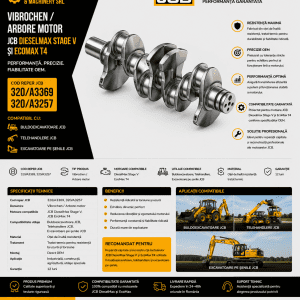 Arbore motor JCB cod 320/A3369