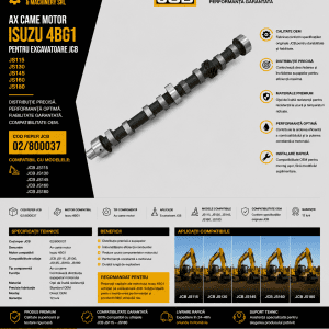 Ax distribuție JCB cod 02/800037
