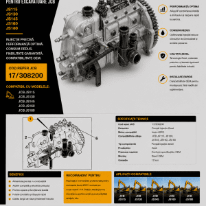 Pompa alimentare Isuzu 4BG1 cod JCB 17/308200