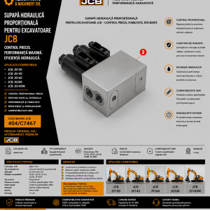 Supapă control hidraulic JCB cod 404/C7467
