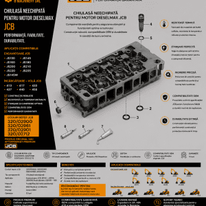 Chiulasă motor JCB cod 320/02900