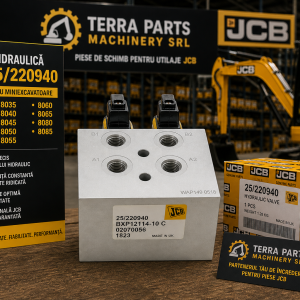 Valvă hidraulică JCB pentru utilaje compacte
