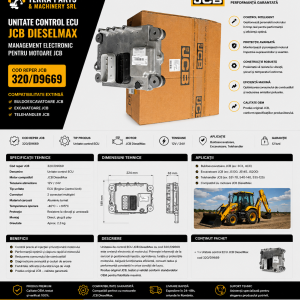 Unitate control motor pentru utilaje JCB