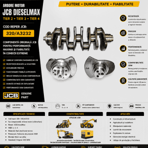 Arbore motor JCB DieselMax cod 320/A3232 pentru utilaje JCB