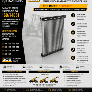 Radiator răcire hidraulică JCB 160/14851 pentru încărcătoare telescopice Loadall