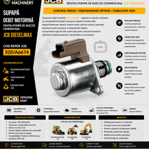 Supapă debit motorină JCB 320/A6674 pentru sistem Common Rail DieselMax