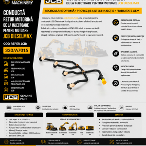 Conductă retur motorină JCB 320/A7015 pentru motoare DieselMax
