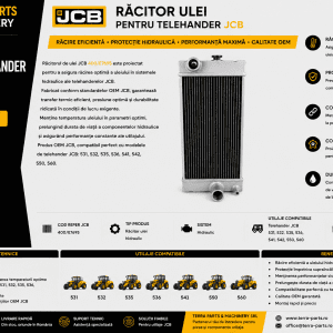 Răcitor ulei JCB 400/E7695 pentru telehandler JCB.