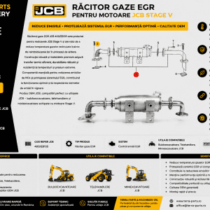 Răcitor gaze EGR JCB 400/E8135 pentru motoare Stage V.