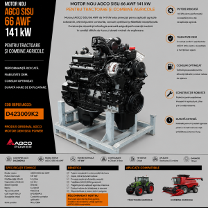 Motor diesel AGCO Power D423009K2 pentru combine și utilaje agricole