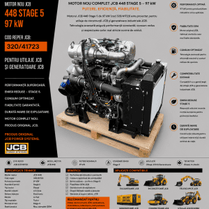 Motor OEM JCB cod 320/41723 cu tehnologie Stage V