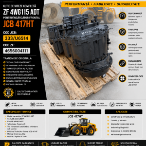 Transmisie originală ZF cod 4656004111 compatibilă cu JCB 417HT