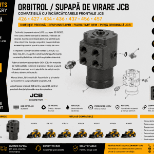Orbitrol JCB 35/910105 pentru sistemul de direcție al încărcătoarelor frontale JCB.