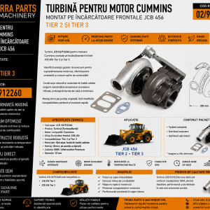 Piese motor Sisu Valmet 634DS pentru Massey Ferguson 8745, 8765, 8775, 8785, 9735 și 9745.
