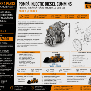 Pompă injecție diesel Cummins JCB 17/926300 pentru încărcător frontal JCB 456.