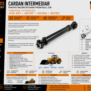 Cardan intermediar JCB 333/T5979 pentru încărcător frontal JCB 457.