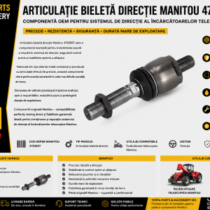 Articulație bieletă direcție Manitou 475285T pentru încărcătoare telescopice Manitou.
