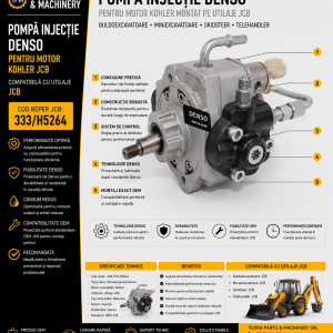 Pompă injecție Denso JCB 333/H5264 pentru motor Kohler