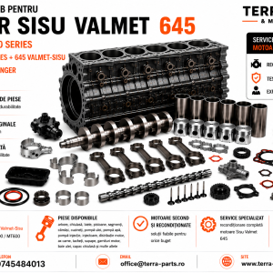 Piese de schimb pentru motor Sisu Valmet 645 din familia Sisu Valmet 20 Series.