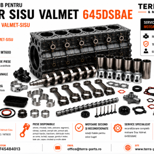 Piese de schimb motor Sisu Valmet 645DSBAE pentru aplicații 20 Series și 645 Valmet-Sisu.
