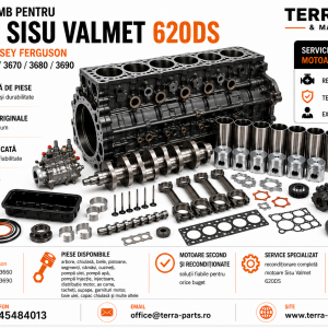 Piese de schimb motor Sisu Valmet 620DS pentru tractoare Massey Ferguson 3630-3690.